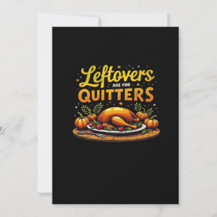 Erntedank-Leeftovers sind für Quitters Classic Fu Feiertagskarte