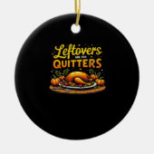 Erntedank-Leeftovers sind für Quitters Classic Fu Keramik Ornament (Vorne)