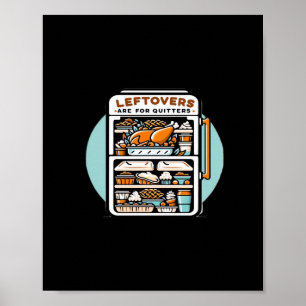 Erntedank-Leeftovers sind für Quitters Classic Fu Poster
