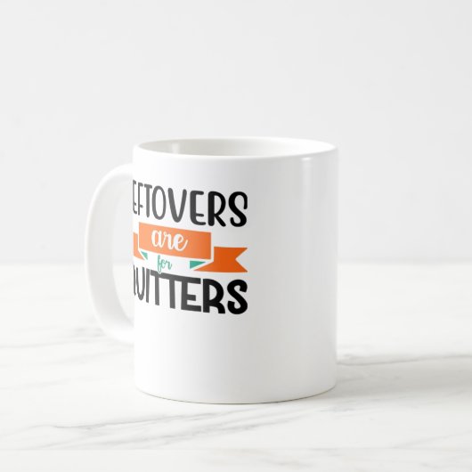 Erntedank-Leeftovers sind für Quitters Classic Kaffeetasse (Vorderseite Links)