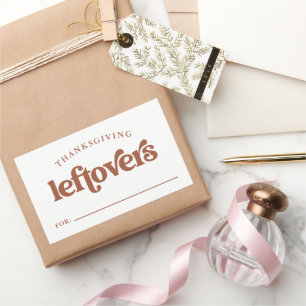 Erntedank Leftovers Boho und Retro Rechteckiger Aufkleber