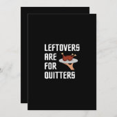 Erntedank Leftovers Klassischer Vintager Stil Feiertagskarte (Vorne/Hinten)