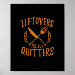 Erntedank Leftovers sind für Quittages Funny Poster