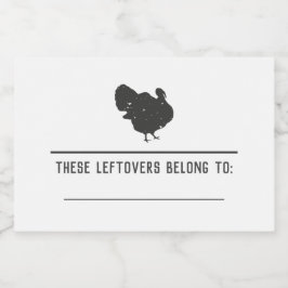 Erntedank Leftovers Stickers Friendsgiving Lebensmitteletikett
