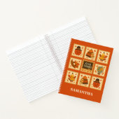 Erntedank Lehrer Briefmarke Collage | Fall Notizblock (Innenseite)