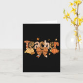 Erntedank Leopard Fall Pumpkin Herbst T Karte (Gelbe Blume)