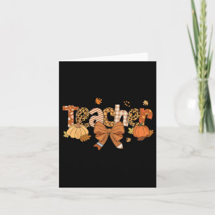 Erntedank Leopard Fall Pumpkin Herbst T Karte