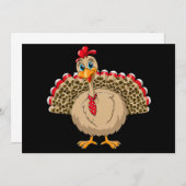 Erntedank Leopard Türkei Erntedank Herbst Einladung (Vorne/Hinten)