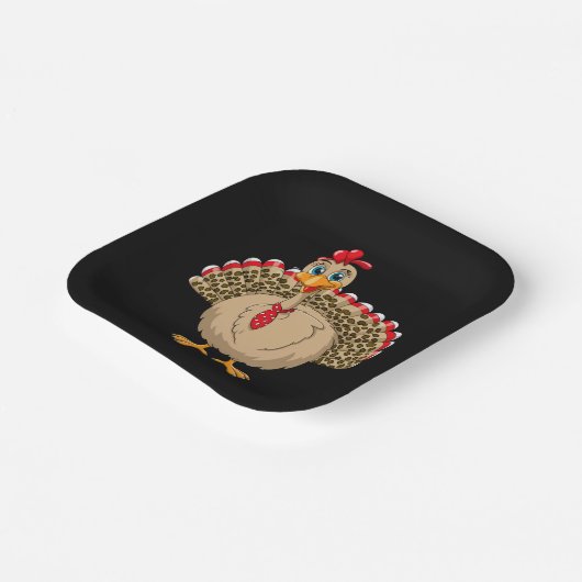 Erntedank Leopard Türkei Erntedank Herbst Pappteller (Gewinkelt)