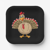 Erntedank Leopard Türkei Erntedank Herbst Pappteller (Vorderseite)