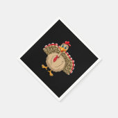 Erntedank Leopard Türkei Erntedank Herbst Serviette (Ecke)