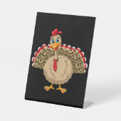 Erntedank Leopard Türkei Erntedank Herbst Sockelschild (Vorderseite)