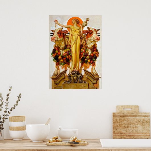 Erntedank - Leyendecker Poster (Küche)