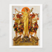 Erntedank - Leyendecker Postkarte (Vorderseite)