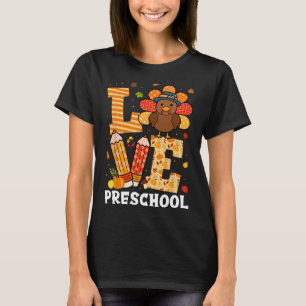 Erntedank Liebe Vorschullehrer Türkei Herbst T-Shirt