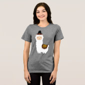 Erntedank Llama Tri-Blend Shirt (Vorderseite voll)