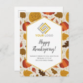 Erntedank-Logo-Postkarte Postkarte (Vorne/Hinten)