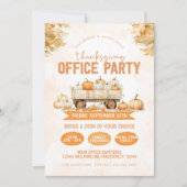 Erntedank Lunch Office-Party Einladung (Vorderseite)