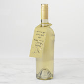 Erntedank - lustige Flaschenmarke Flaschenanhänger (Angewinkelt)