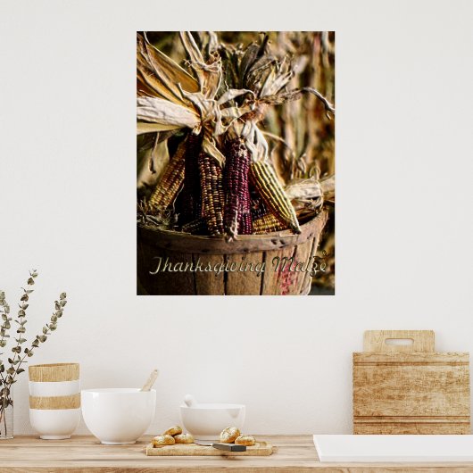 Erntedank Mais Poster (Küche)