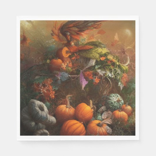 Erntedank-Malerei Serviette (Vorderseite)