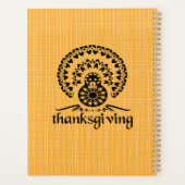 Erntedank Mandala Turkey Boho Folk Art Planer (Rückseite)