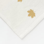 Erntedank Maple-Blätter Fleecedecke (Ecke)