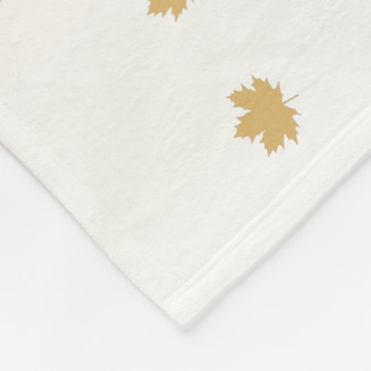 Erntedank Maple-Blätter Fleecedecke (Ecke)