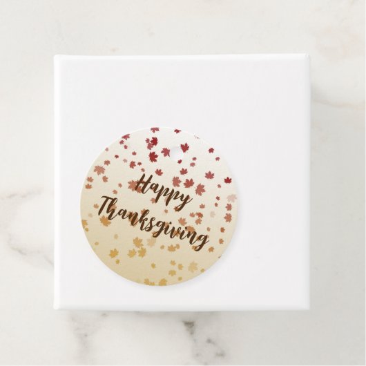 Erntedank Maple-Blätter Geschenkanhänger (Beispiel)