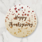 Erntedank Maple-Blätter Geschenkanhänger (Vorderseite)