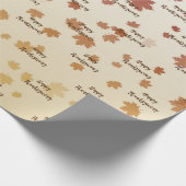 Erntedank Maple-Blätter Geschenkpapier (Ecke)