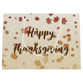 Erntedank Maple-Blätter Große Geschenktüte