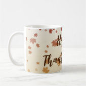 Erntedank Maple-Blätter Kaffeetasse (Links)