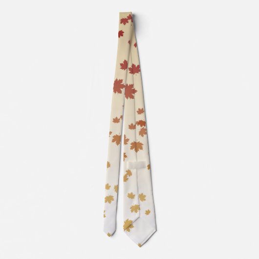 Erntedank Maple-Blätter Krawatte (Rückseite)