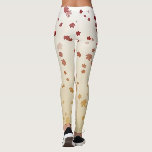Erntedank Maple-Blätter Leggings (Rückseite)