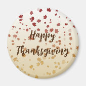 Erntedank Maple-Blätter Magnet (Vorne)