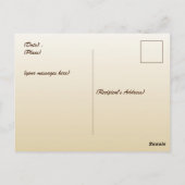 Erntedank Maple-Blätter Postkarte (Rückseite)