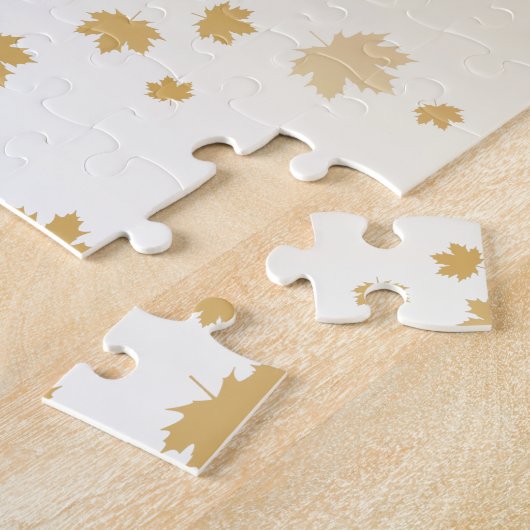 Erntedank Maple-Blätter Puzzle (Seite)
