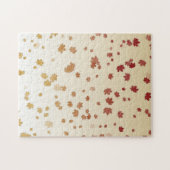 Erntedank Maple-Blätter Puzzle (Horizontal)