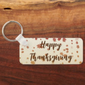 Erntedank Maple-Blätter Schlüsselanhänger (Rückseite)