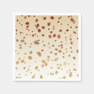 Erntedank Maple-Blätter Serviette