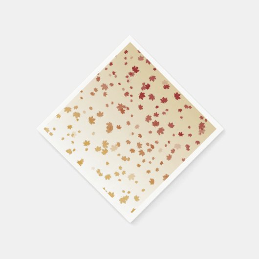 Erntedank Maple-Blätter Serviette (Ecke)