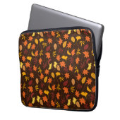 Erntedank Maple Fall Pattern Laptopschutzhülle (Vorderseite Links)