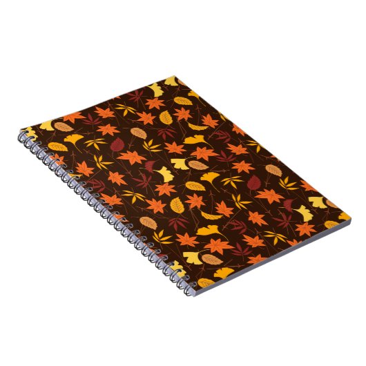 Erntedank Maple Fall Pattern Notizblock (Rechte Seite)