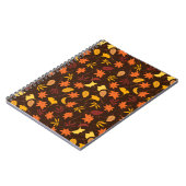 Erntedank Maple Fall Pattern Notizblock (Linke Seite)