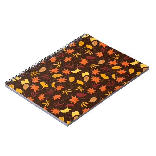 Erntedank Maple Fall Pattern Notizblock (Linke Seite)