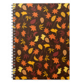 Erntedank Maple Fall Pattern Notizblock (Vorderseite)