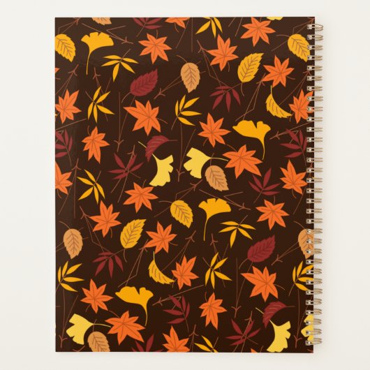 Erntedank Maple Fall Pattern Planer (Rückseite)