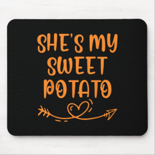 Erntedank Matching Couple Sie ist meine süße Karto Mousepad