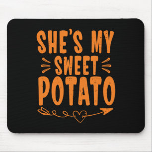 Erntedank Matching Couple Sie ist meine süße Karto Mousepad